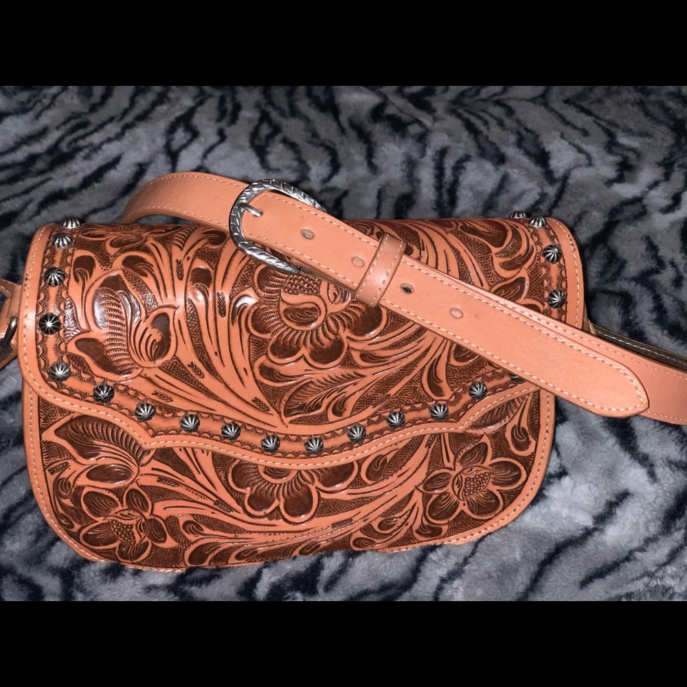 Leather crossbody